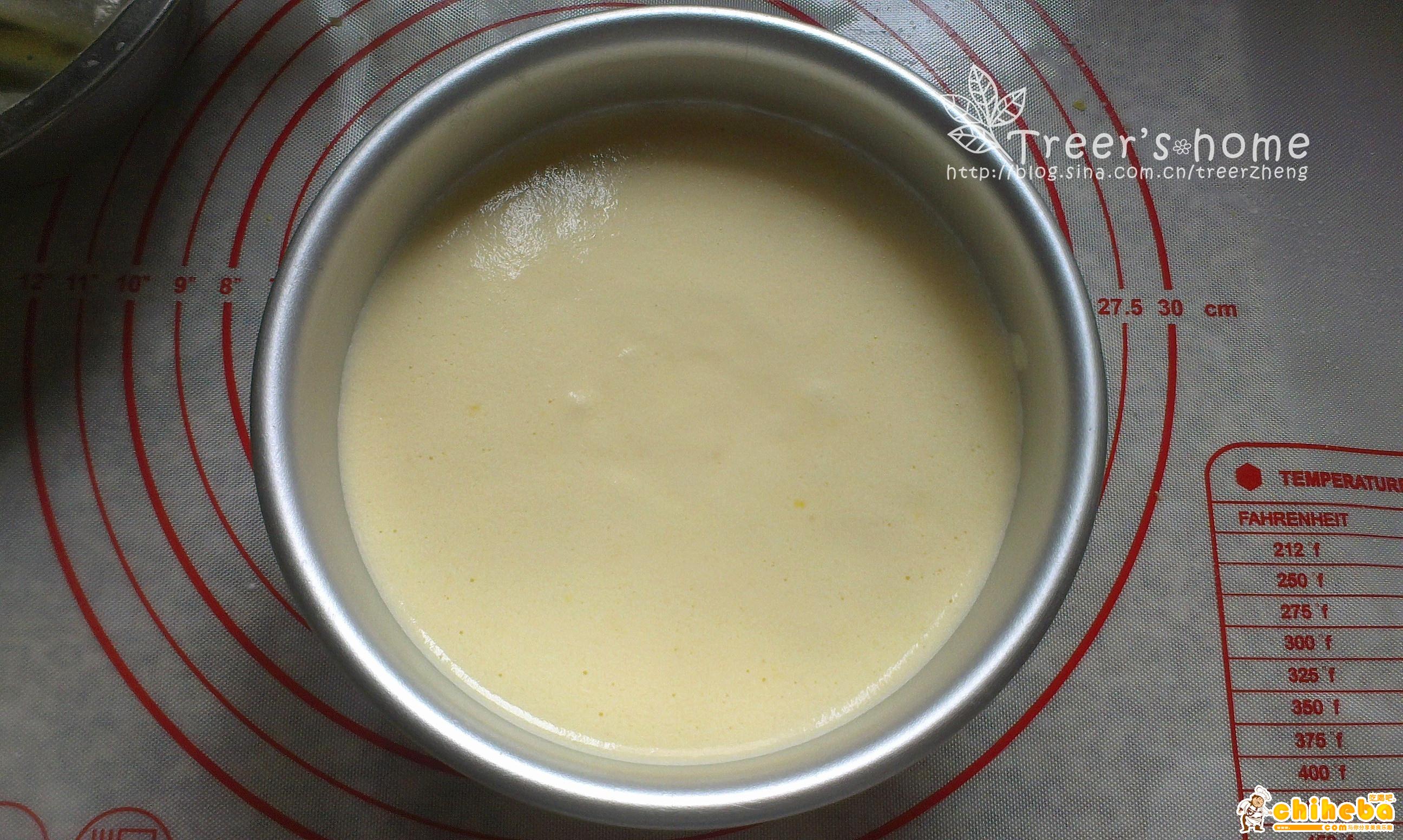 小清新酸奶柠檬蛋糕（3蛋6寸）的做法 步骤10